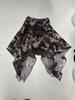 Urban Chic Plaid Patchwork Lace Pleated Mini Skirt