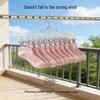 Multi-functional Windproof Clothes Hanger with Anti-slip Clips for Balcony and Dormitory Use