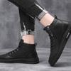 Herren Freizeit Leder Board Schuhe Frühling Herbst Wasserdicht Rutschfest Sneakers Mode Leichtgewicht High Top Flache Schuhe Tenis Masculina