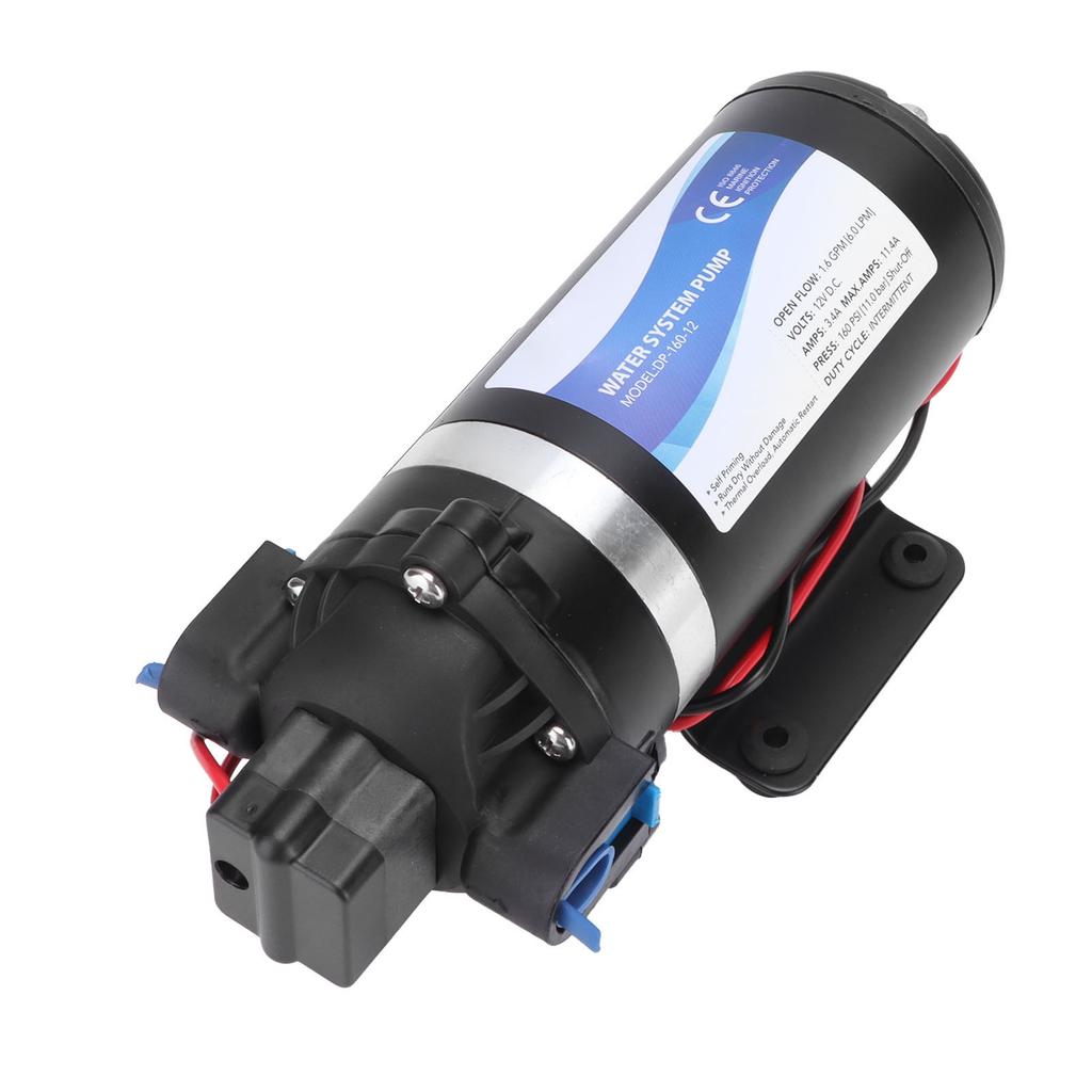 Pompă cu diafragmă DC 12V, pulverizare electrică de înaltă presiune pentru mașină purificatoare de apă cu role