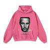 Mens Oversized Cotton Hoodie Streetwear Loose Fit Heavyweight Sweatshirt With Distressed Wash Effect