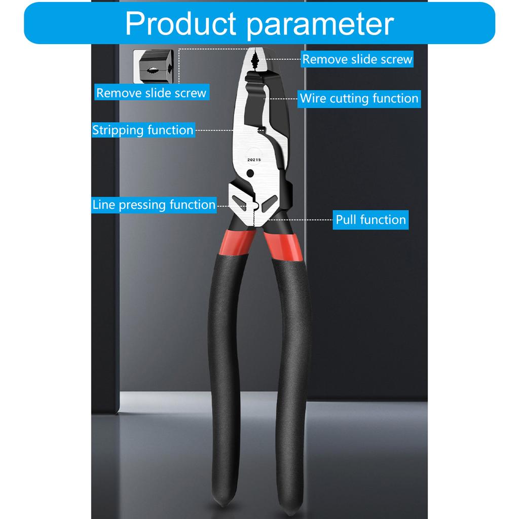 Screw Extraction Removal Pliers Needle Nose Pliers 9Inch Multipurpose Tool for Stripped or Rusted Fasteners Wire Cutter