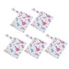 5pcs Water Resistant Wet Bag Miniature Baby Diaper Wet Bag Reusable Wetdry Packing Pouch for Baby