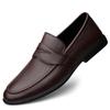Spring Autumn Men Casual Loafers Soft Moccasins High Quality Genuine Leather Slip-on Men Shoes Black Driving Business Shoes
