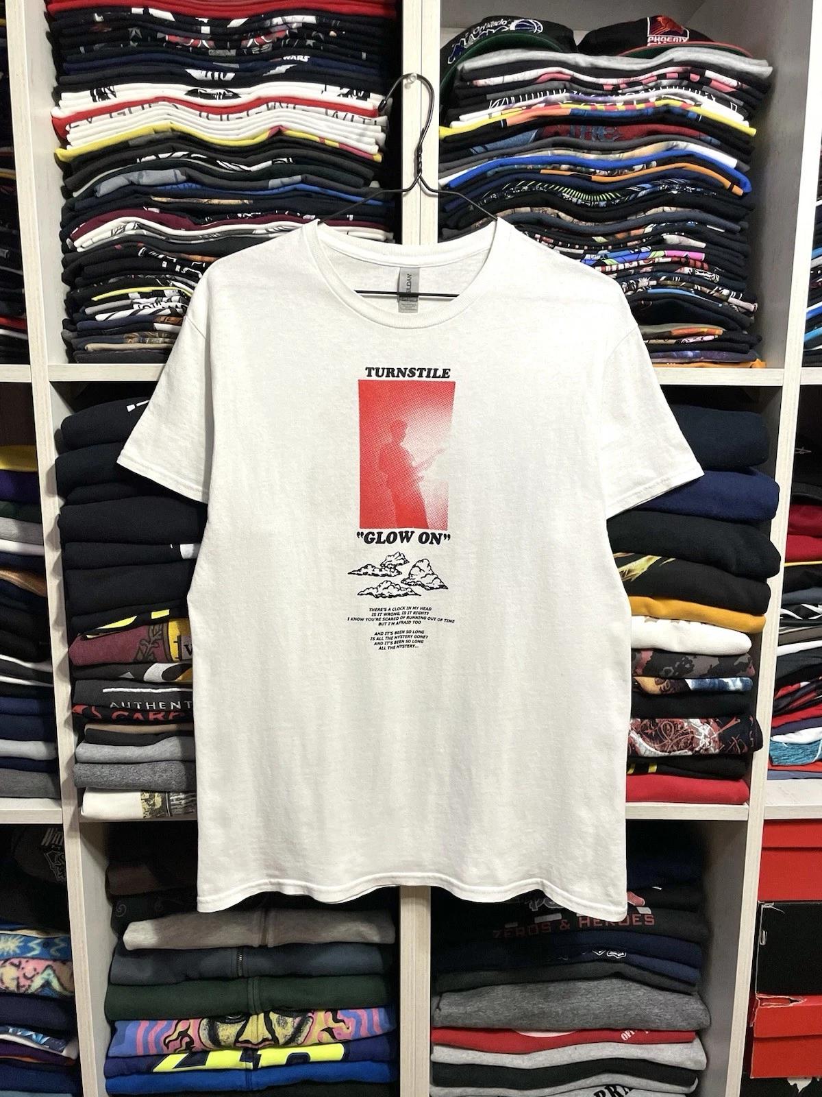 Turnstile Glow On Tour Punk Rock Band T-Shirt Size M White L