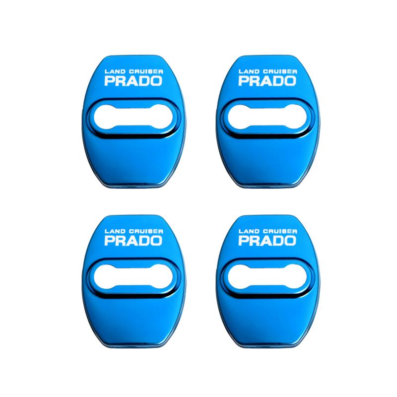 Door Lock Decoration Protection Cover flags emblem case for Toyota prado 120 fj150 land cruiser 80 accessories car styling
