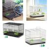 Bird Cage, Carrier with Perches, Portable Iron Cage for Parakeets, Canaries, Small Birds, Cockatoos