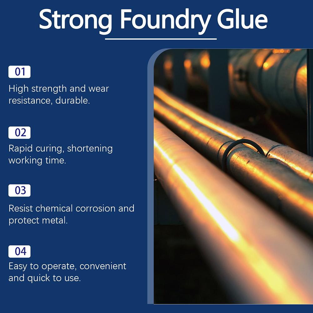 Metal Epoxy Glue Strong Casting Welding Filler Industrial Casting Glue Metal Repair Glue Repair for Metal Welding & Casting