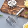 Manual Potato Masher Stainless Steel Dual-Function Wire Masher Dishwasher Safe Kitchen Tool for Smooth Mashed Potatoes