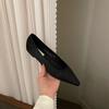 2024 Fashion Breathable Satin Flat Shoes Women's Mesh Casual Shoes Soft Rubber Sole Pointed Toe Slip-On Loafers