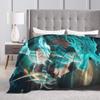 Saints Seiya Decke Fleece Ritter des Zodiac Weiche Überwurfdecke für Zuhause Couch Schlafzimmer Steppdecke