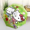 1pc Hello Kitty Floral Print Automatic Opening Folding Umbrella with 8-Bone Iron Frame - Perfect for Outdoor Use, Festive Gifts, Travel, Daily Use, an