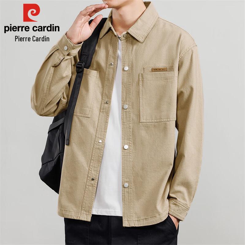 Pierre Cardin Men's Loose Fit Pure Cotton Workwear Jacket