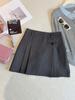 Women's Korean Style Gray Pleated A-line High-Waisted Skirt - Summer 2026 Slimming, Anti-exposure, Versatile