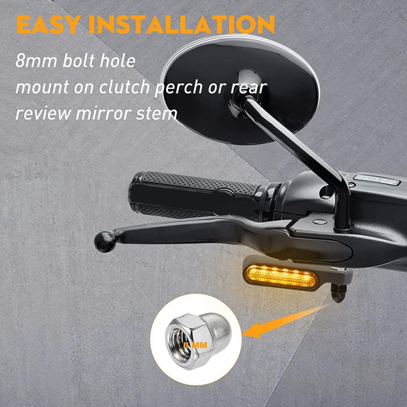2ks sekvenčních LED směrových světel pro motocykly IP67 vodotěsných, dlouhotrvajících, super jasných, dobrých