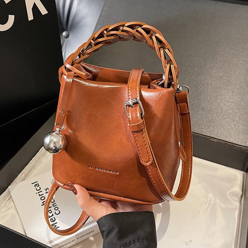 Bucket Bag with Premium Texture, Versatile and Suitable for All Occasions, Single Shoulder Crossbody Bag