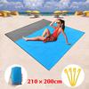 Waterproof Outdoor Beach Blanket Portable Picnic Mat Camping Ground Mat Sun Shade Tent Tarp with Storage Sack Sleeping Gear Tool