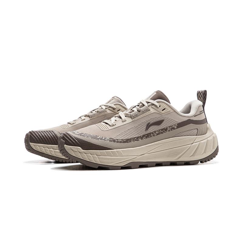 Li-Ning Lite 2.0 Comfortable Versatile Outdoor Durable Support Low-Top Hiking Shoes Women Hiking Shoes Beige AHTU008-2