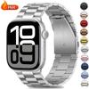 Stainless Steel Strap for Apple Watch Ultra 2 Band 46mm 49mm 40mm 44mm 42mm 41mm 45mm Bracelet IWatch Series 10 9 8 7 SE 6 5 4