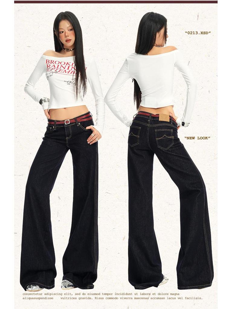 American Retro Wide-Leg Low-Waist Jeans - Autumn/Winter 2025 Collection
