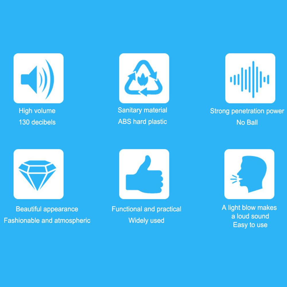 Extra Loud Sports Whistle Ball-Less Design Loud Crisp Sound Whistle  with Rope Mouthguard for Coaches Referees Lifeguards