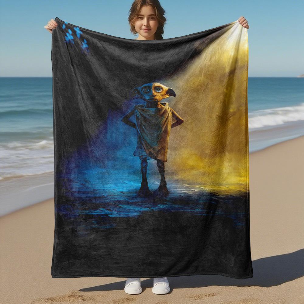1pc dobby harry potter house elf Outdoor Flannel Throw Blanket All Season Soft Warmth,Home Decor 1031194
