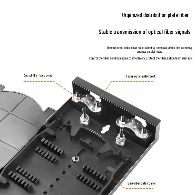 BOYANG 4-Port FC Single-Mode Fiber Optic Terminal Box