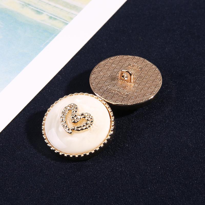 Clothes Buttons Beautiful Exquisite Round Buttons Versatile Coat Jacket Sweater High-End Metal Button Accessories