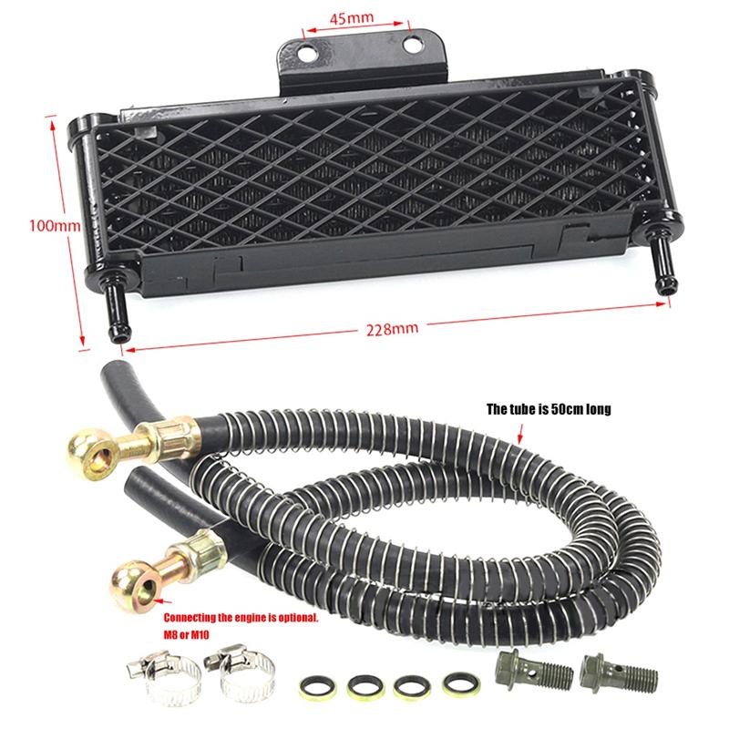 Top Sale Motorcycle Radiator Interface Engine Oil Cooler 50-160Cc ATV Oil Cooling