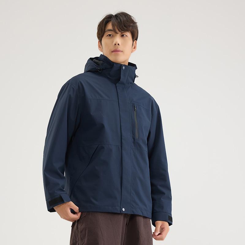 3-in-1 jacket, men's and women's fleece liner, windproof and waterproof, outdoor Tibet mountaineering jacket