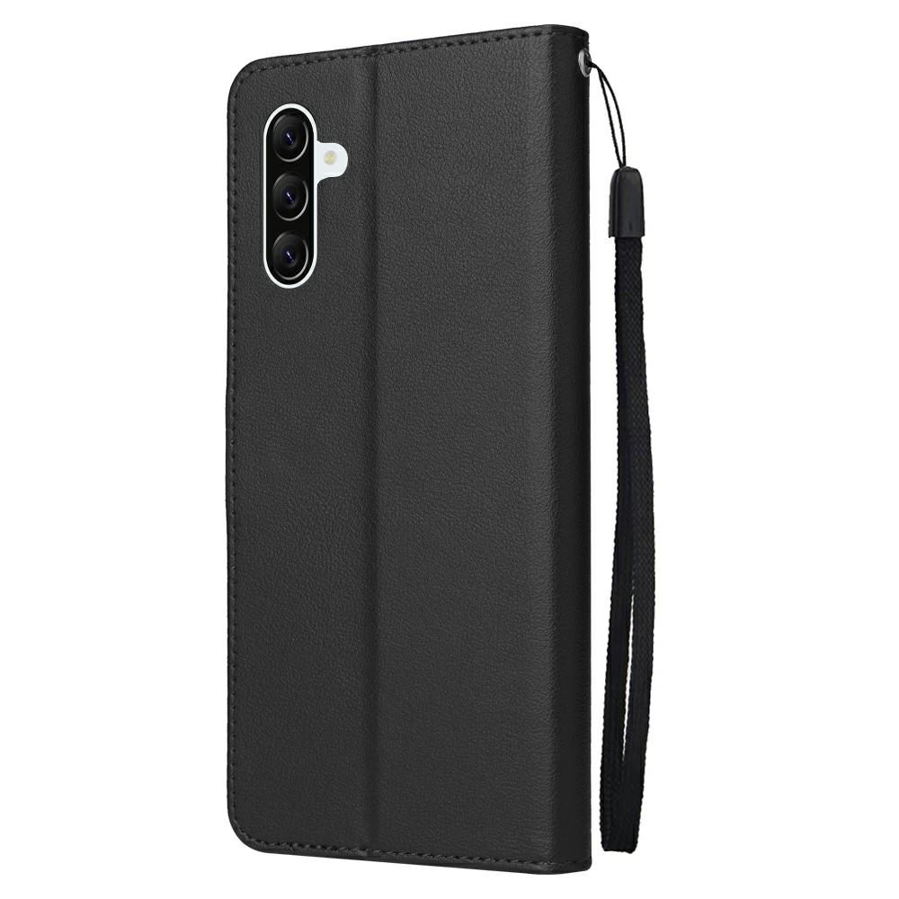 For Samsung Galaxy A37 5G Case Wallet Stand PU Leather Phone Cover with Wrist Strap