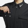 Nike Sportswear Print Back Letter Zip-Up Collared Bodysuit Women Bodysuit Black FB1917-010