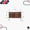 Kotarbau® Garden Fence Palisade Edging Wicker Driven Fence 60 X 30 Cm Set Of 5