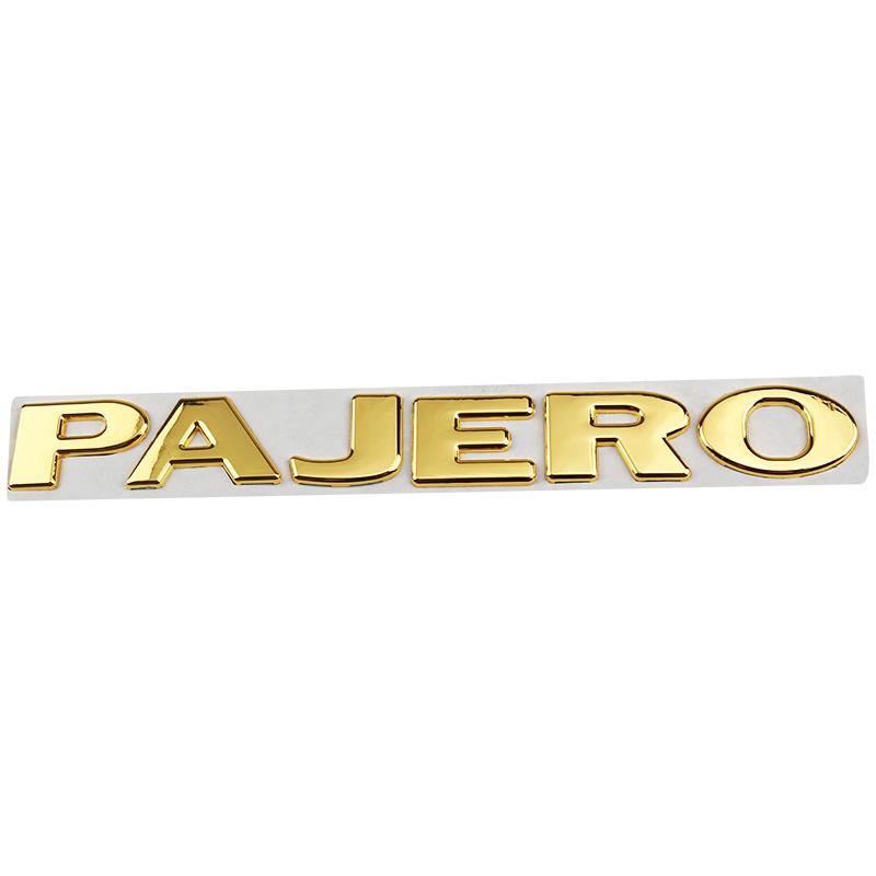 

Car Metal Rear Trunk Side Door Letters Words Logo Badge Emblem Decals Sticker For Mitsubishi PAJERO Styling Auto Accessories