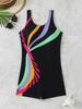 1011 new professional quick-drying one-piece swimsuit women's European and American sexy swimsuit conservative flat-angle beach swimsuit