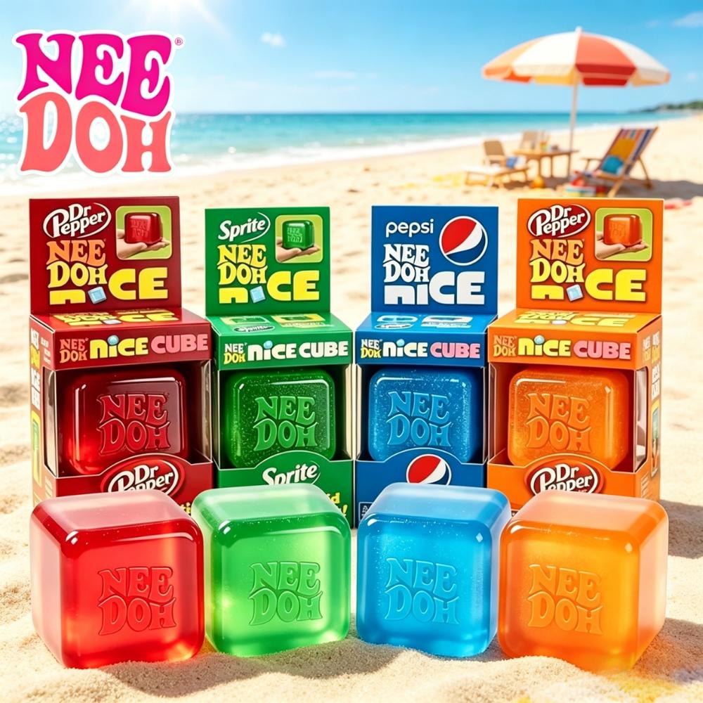 Topmix New Schylling Needoh Nice Cube Sensory Maltose Stress Reliever Fidget Tool For Anxiety Focus Needoh Sensory Cube For Adults Kids