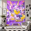 Custom Tapestry Wall Hanging, Kpop Demon Hunters Personalized Name Text Home Wall Decor