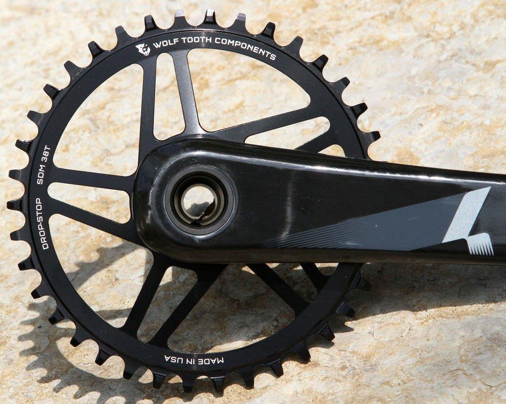 Wolf Tooth Direct Mount Chainring for SRAM 40T Compatible with SRAM Flattop
