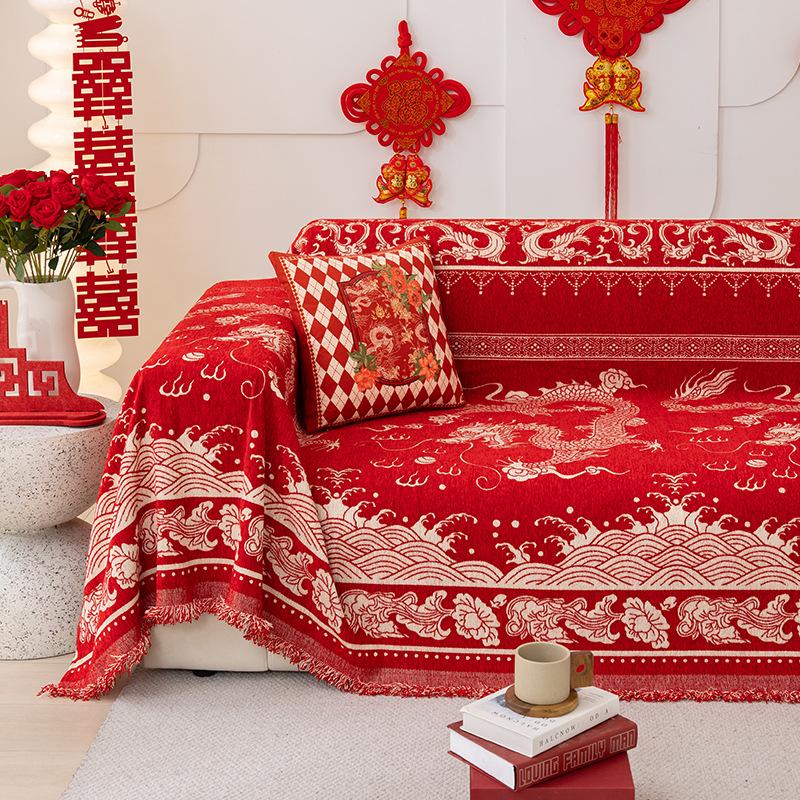 Funda de sofá antideslizante de chenilla, funda Universal todo incluido para las cuatro estaciones, funda de sofá, manta de toalla