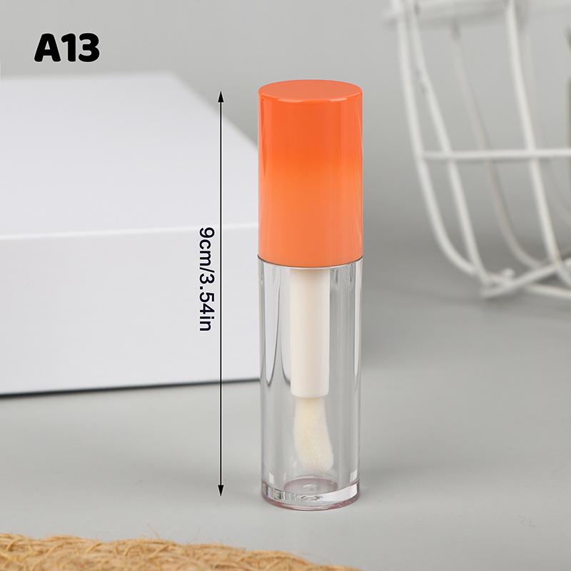 Refillable Lip Glaze Bottle with Keychain – Empty Gradient Tube for Liquid Lip Gloss or Samples
