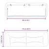 VidaXL Coussin de Tête de Lit, Oreiller de Lecture avec Fermeture à Glissière, Coussin de Lecture pour Lit Chambre, Marron 374597