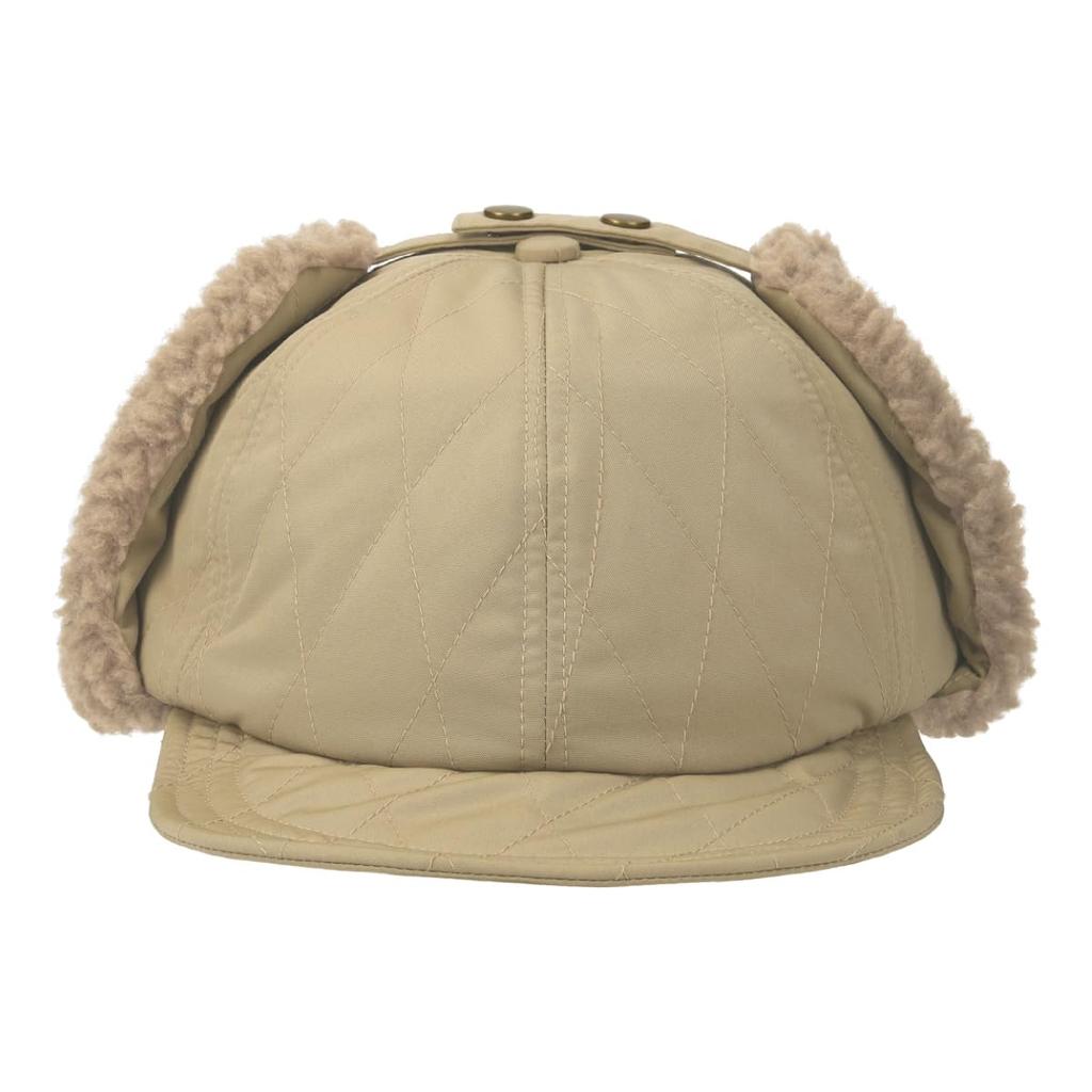 Basic Enchi Cap Quilting Short Flap Antibacterial Deodorizing Beige One Size