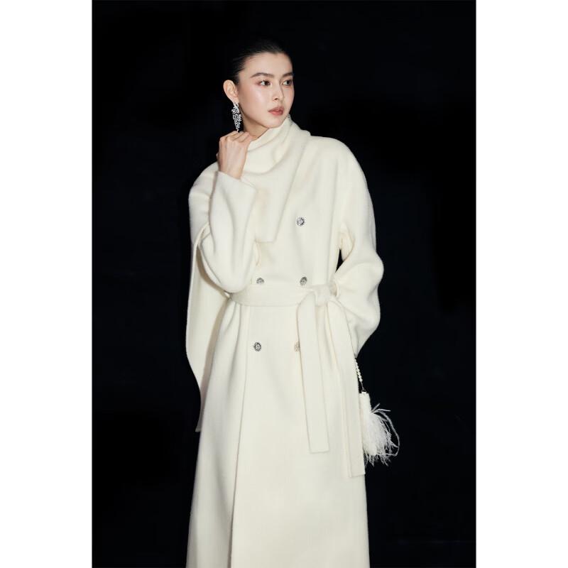 Mandy Zhang Women's Alpaca Wool Blend Double-faced Coat