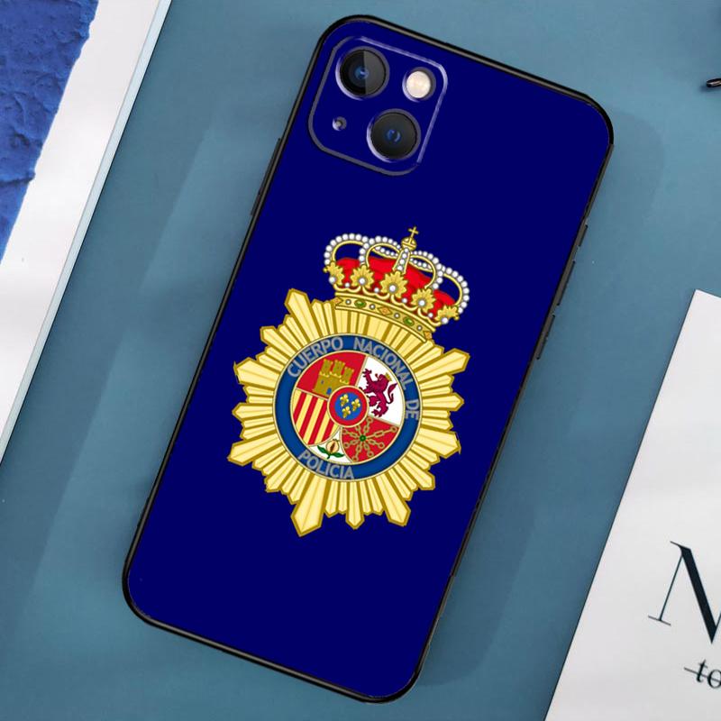

Чехол для телефона с логотипом национальной полиции Испании для iPhone 14 Pro Max 11 13 12 Mini X XR XS Max SE 2020 7 8 Plus, чехол iPhone 14