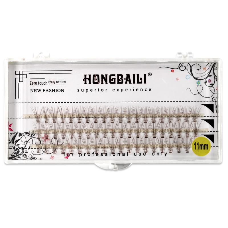 

Hong Baili 10P карамельные накладные ресницы горячего расплава пучки