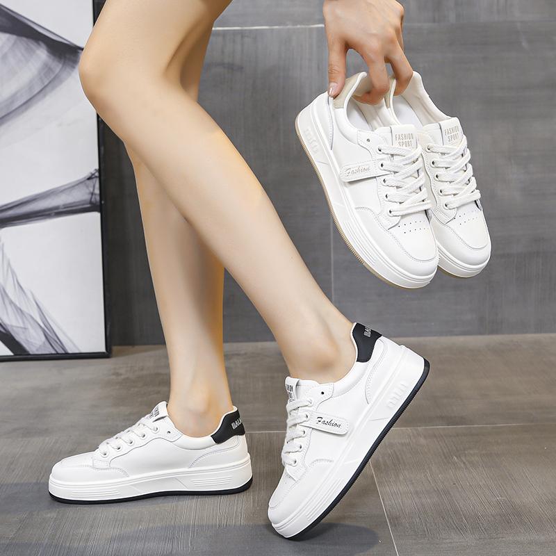 Little White Shoes Women Sneakers  New Breathable Genuine Leather Women's Shoes Casual Sports Board Shoes Sneaker  Adult