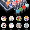 EKEZATA PP Transparent Accessory Storage Case Accessory Case Plastic Clear Case Mini Case Parts Case Nail Jewelry Storage DIY Accessories