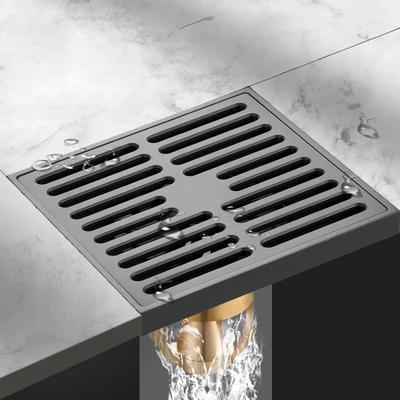 12x12cm 15x15cm Brass Odor Proof Square Floor Drain Bathroom Toilet Large Displacement Floor Drain Bathroom Hardware Accessories