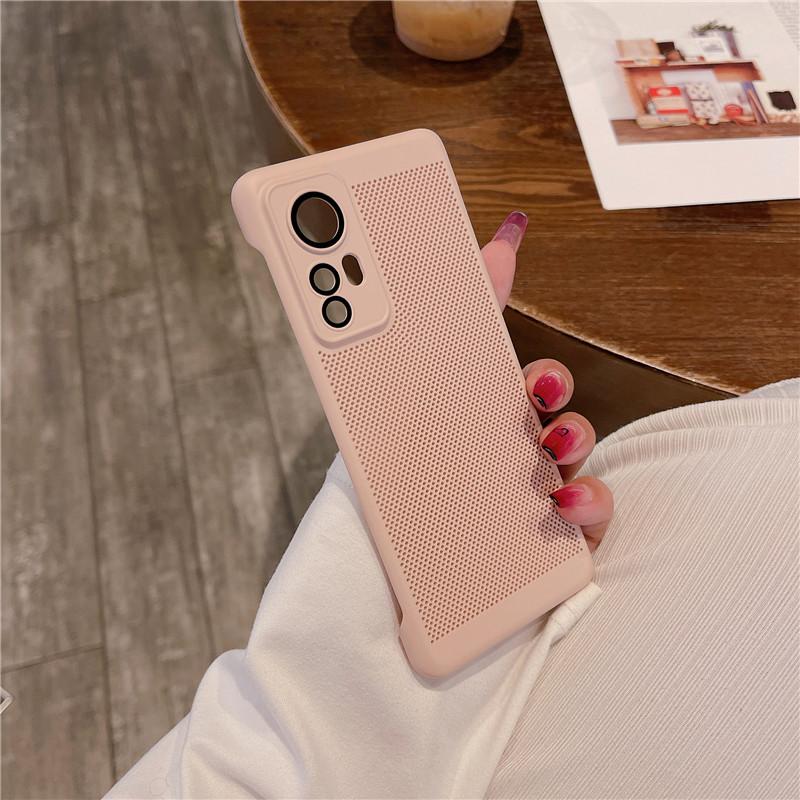 Carcasă fără cadru de disipare a căldurii cu film pentru lentile pentru Xiaomi 12 12x 12s 13 Pro Lite Civi2 Grilă de răcire respirabilă Husă tare pentru PC Protectie din spate