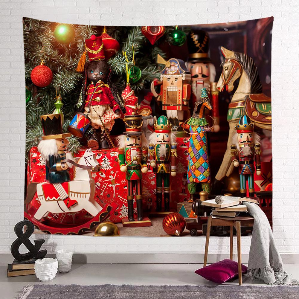 Christmas Tapestry Christmas House Decoration Christmas Bedroom Room Decor Backdrop Fabric Home Decor Tapiz Navideño